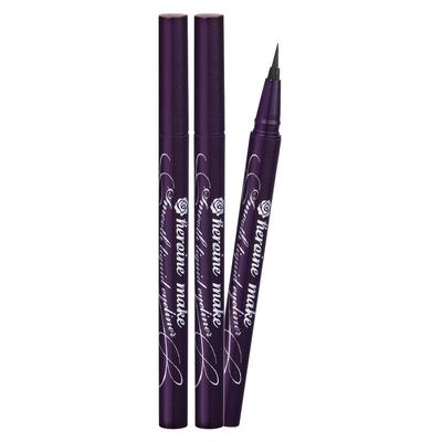 Kiss Me Heroine Make Стійка рідка підводка для очей Smooth Super Keep 0,4 мл, глибокий чорний, 2 шт.