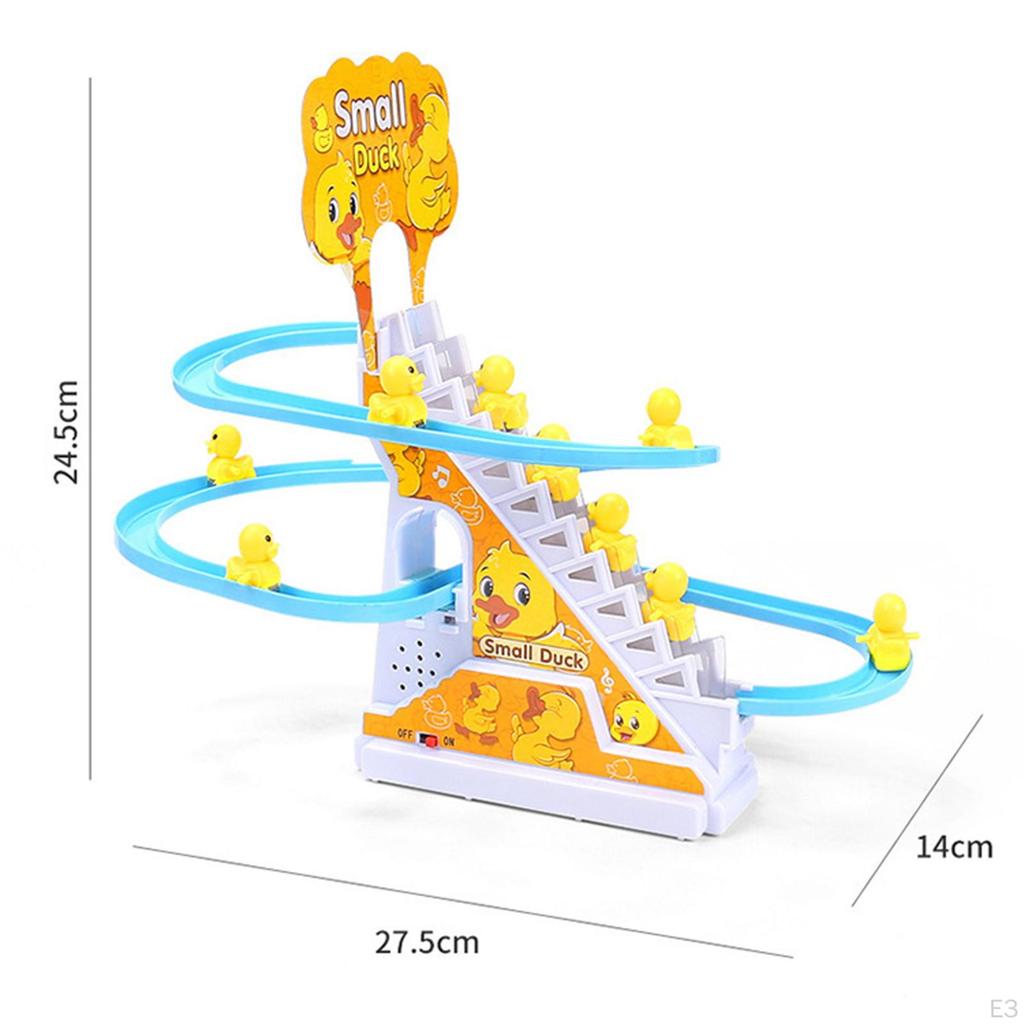 Elektrische Ente Treppensteigendes Spielzeug Pädagogisches Indoor-Puzzle DIY Kleine Gelbe