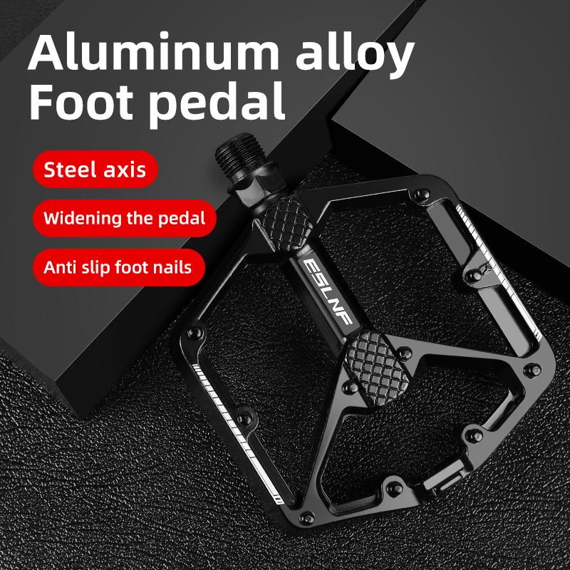OEM ESLNF Breites Fahrradpedal Universal DU Staubdichte Nägel Abgedichtetes Lager Aluminiumlegierungspedal