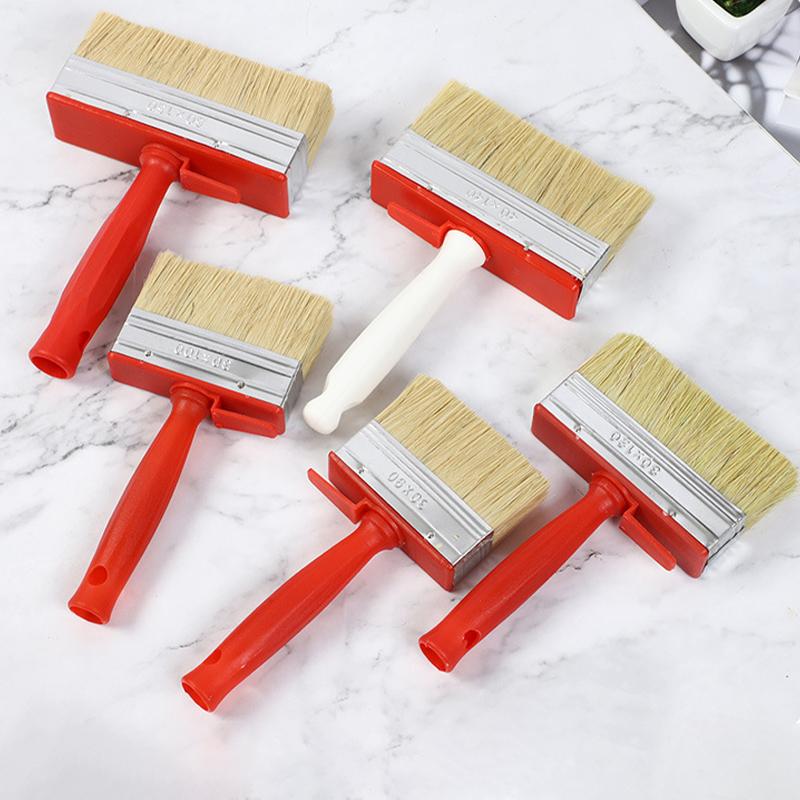 Smooth Flat Head Paint Brush For Painting Walls Labor Saving Hand Tools Limewash Brush