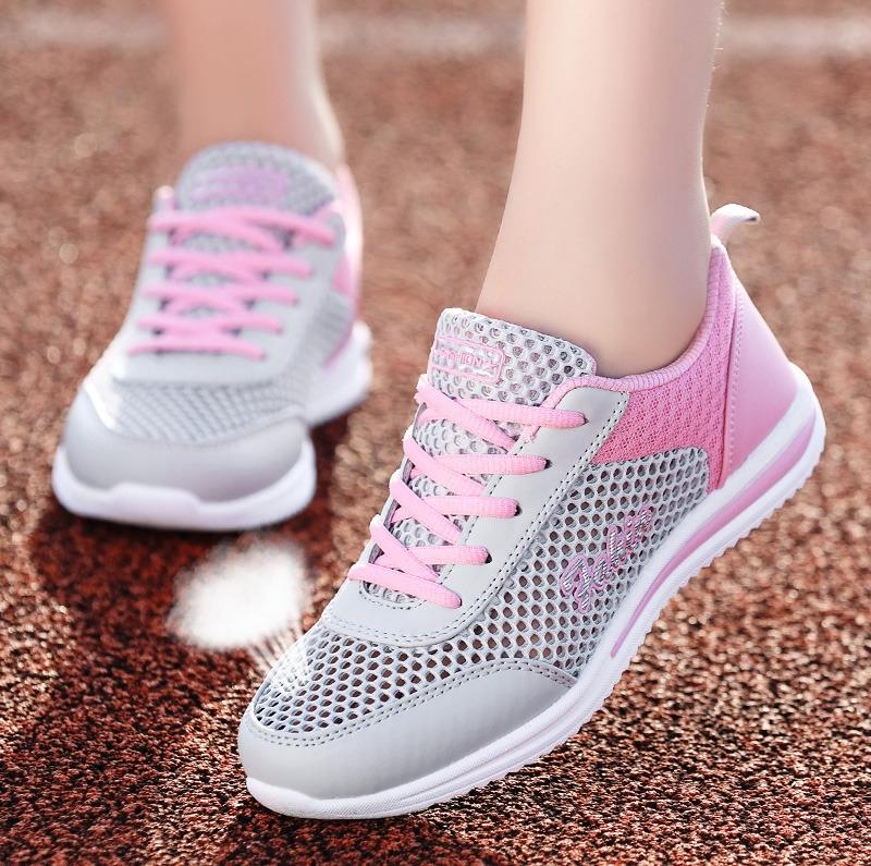 Autumn sports shoes running shoes mesh breathable lightweight travel shoes student soft-soled casual shoes