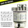 R12T Fuel Water Separator Fuel Filter/Water Separator Marine Complete Kit 10 Micron Filter Replaces Racor S3240 120AT R12T NPT ZG1/4-19 Fit 3/8 Inch