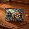 Halloween Themed Pencil Case Storage Bag Large Capacity Cosmetic with Pumpkin Smooth Zipper