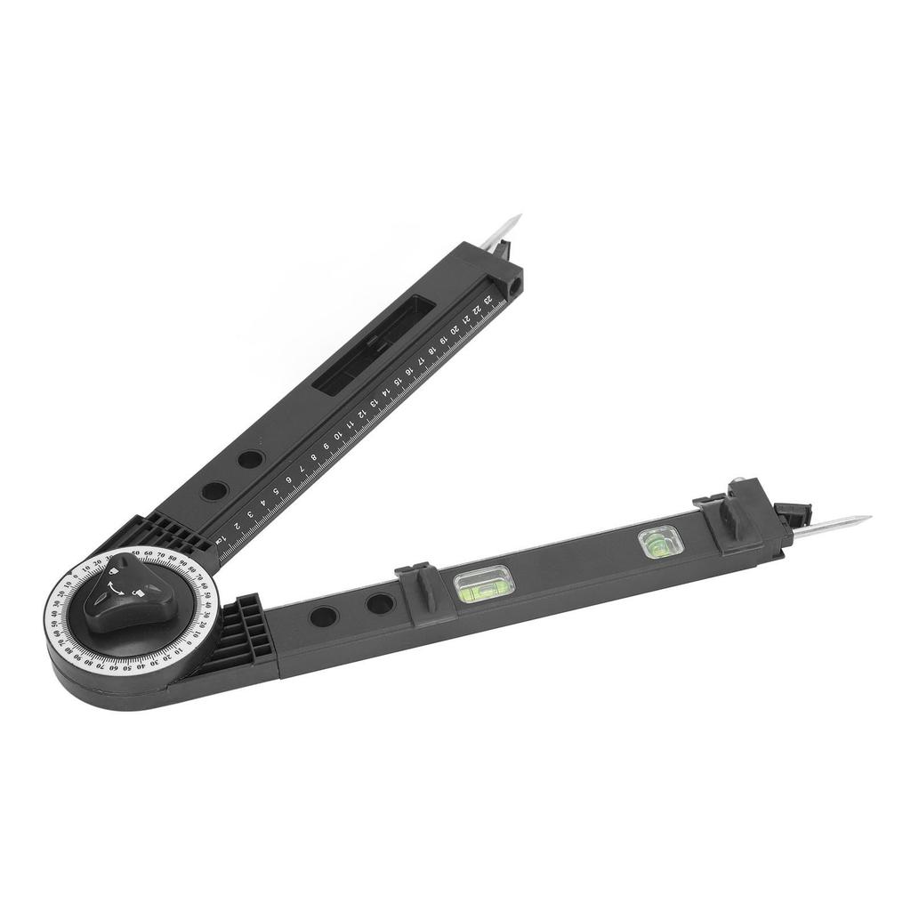 Miter Saw Protractor Metal Angle Measurement Finder Gauge Cutting Tool with Bubble