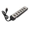 7 Port USB Hub Splitter High Speed Transmission Portable USB Hub for Laptop PC Entertainment Work