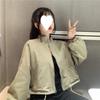 Spring 2023 Women's Trendy Loose-Fit Windbreaker: Slim Zipper, Long Sleeve, Windproof Short Coat.