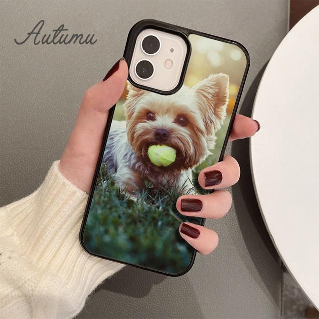 yorkshire terrier dog puppy Phone Case for iPhone 11 12 13 14 Pro Max mini X XR XS SE 2020 6S 7 8 Plus Samsung S21 S22 shell