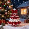1Pc Christmas DIY Crochet Hook Material Pack Hand Woven, Christmas Tree DIY Weaving Kit, Cute and Fun Home Decoration Ornaments