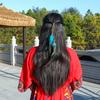 1PC Ethnic Style Decorative Tassel Secure-Grip Clip Natural Hairpin Lightweight Hair Bohemian Feather Delicate