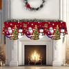 2026 Christmas Fireplace Scarf Snowman Navidad Natal Mantel Scarf Indoor Fireplace Ornament Christmas Decorations