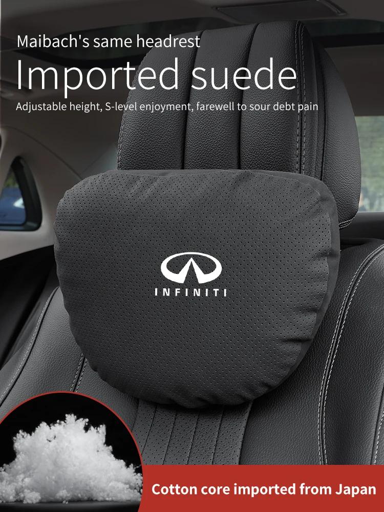 For Infiniti QX30 Q50 Q60 Qx70 QX80 Qx56 Fx35 Ex35 G25 G35 G37 JX35 Car Headrest Neck Support Lumbar Cushion Soft Neck Pillow lm9