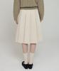 Lingseoul Wool Pintuck Skirt-Ivory