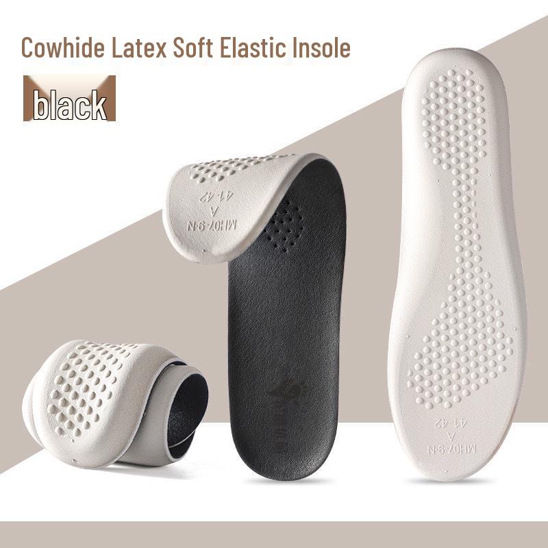 Footprint Prémiové kožené stélky z latexu: Tlumení nárazů, Deodorant, Super měkké, Proti únavě, Odvádějící pot pro sport.