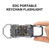 Multimode Keychain Light - Adjustable Flood Beam, Usb-C Rechargeable Belt Flashlight For Dog Walking, Night Fishing 1Pc