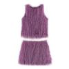 2026 Spring European & American Sweet Tassel Sleeveless Top & Skirt Set