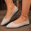 Fashion Comfortable Low Heel Pointed Toe Women's Casual Shoes Autumn New Style Fashionable Flat Footwear Breathable Women's Shoes