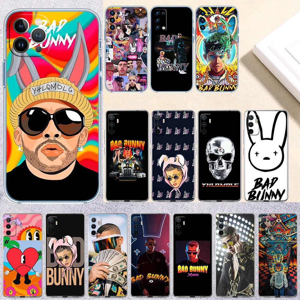 Bad Bunny Transparent Phone Case for Motorola Moto E22I E22S E22 E32 E40 E7 E7I G Plus Power Play Stylus G22 G14