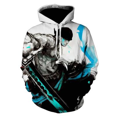 Cartoon One Piece Roronoa Zoro 3D Hoodies Heren Mode Casual Cosplay Kostuum Grappig Lente Streetwear Sweatshirt Jas