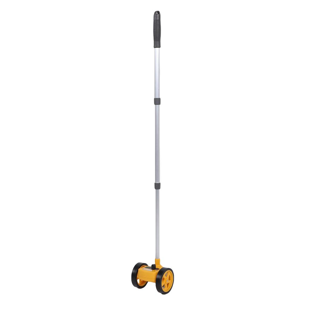 Rolling Measuring Wheel Dual 4in Accurate Distance Measurement Tool 0- 9.9m Lightweight with Telescopic Rod for Construction Landscaping Projects