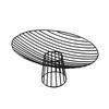 Abstract Geometric Line Metal Fruit Basin Tray Hollowed-out Desktop Storage Container High-legged Fruit Platter Trays Decorative