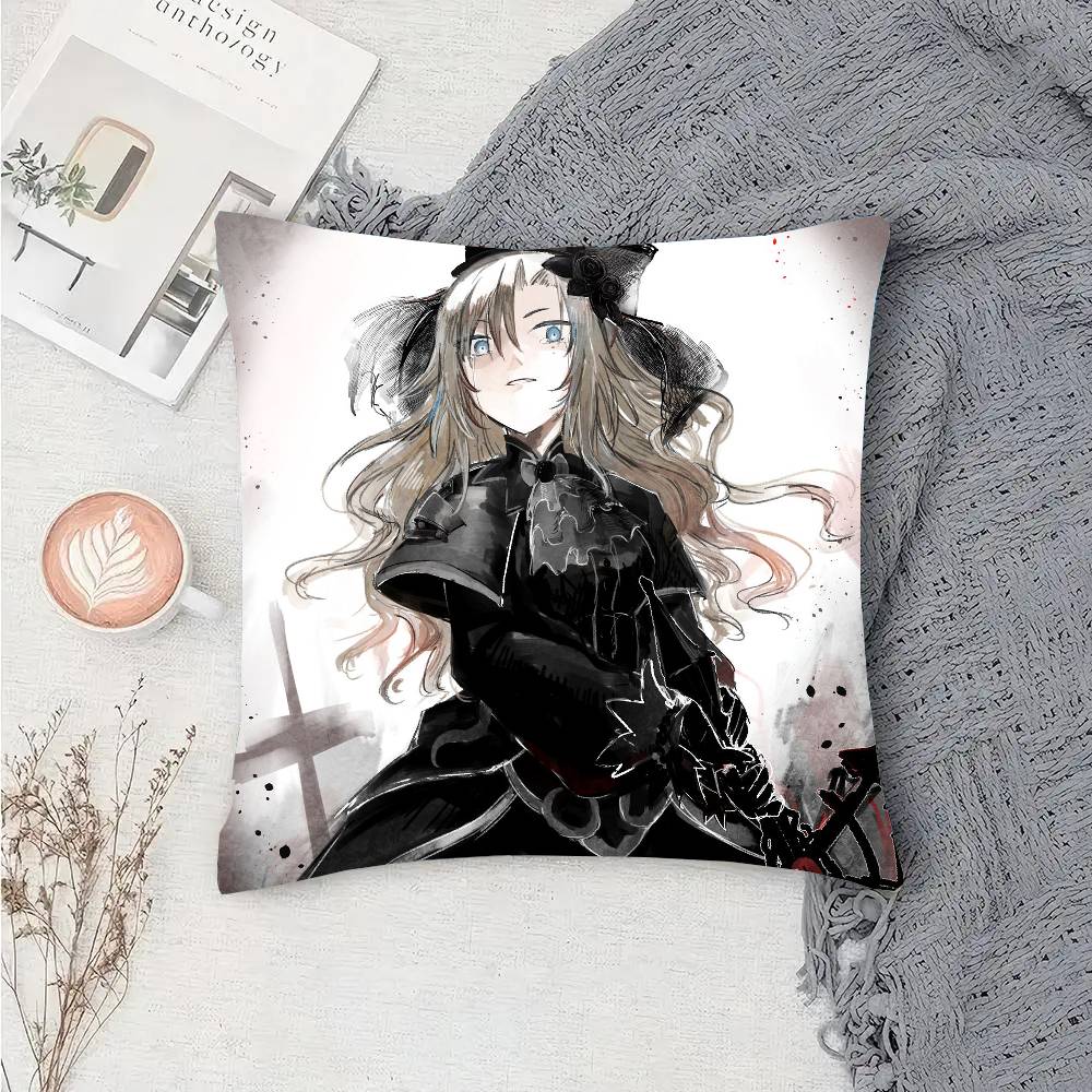 Kriemhild Animated Game Fate Grand Order Pillow Case Fashion Square Pillowcase Bedroom Sofa Room Ins Decoration Leisure
