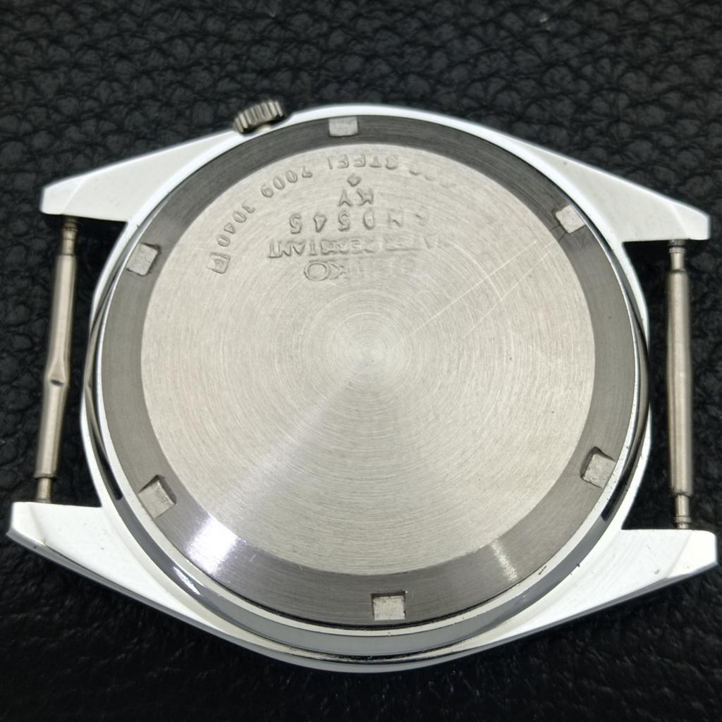 REFURBISHED VINTAGE SEIKO 5 AUTOMATIC JAPAN MENS BLACK DIAL WATCH A435099-2 R122-a435099
