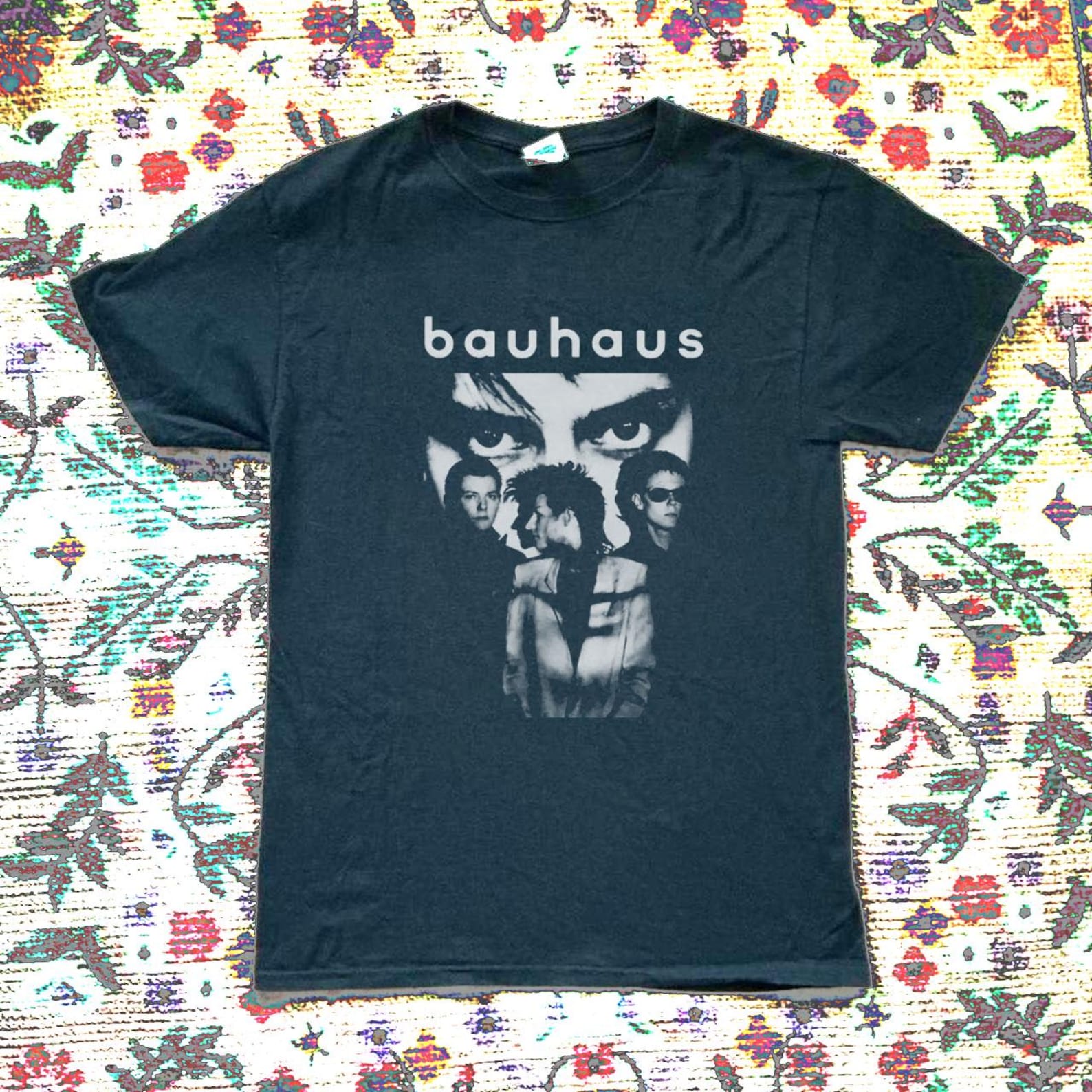 Bauhaus T-Shirt 90s Alt Rock Tee, , Retro T-Shirt Goth Clothing Unisex Cotton L
