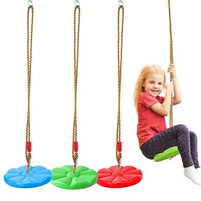 Children's Disc Swing Thickened Octagonal Petal Swing Garden Decompression Swing Indoor and Outdoor Height-Adjustable Toys
