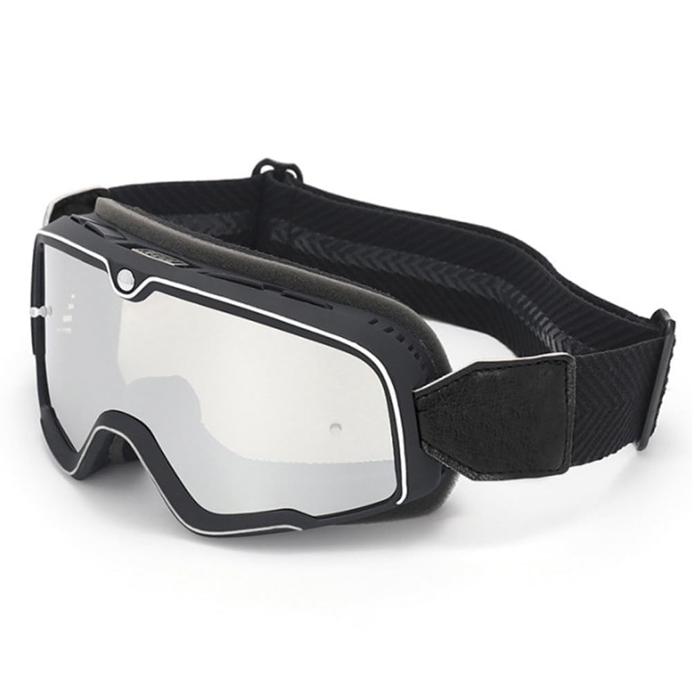 

Lukeyarm Goggles, Motorcycle, Jet Offroad, Motorcycle Goggles, UV Protection, Anti-Slip, Compatible with Glasses, Helmet (Black) 200mm x 95mm чёрный