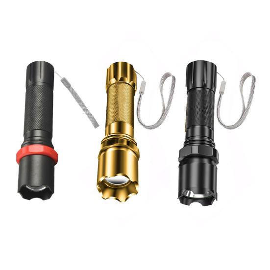 LED High Zoomable Lumens Super Bright Flashlight Tactical Torchlight