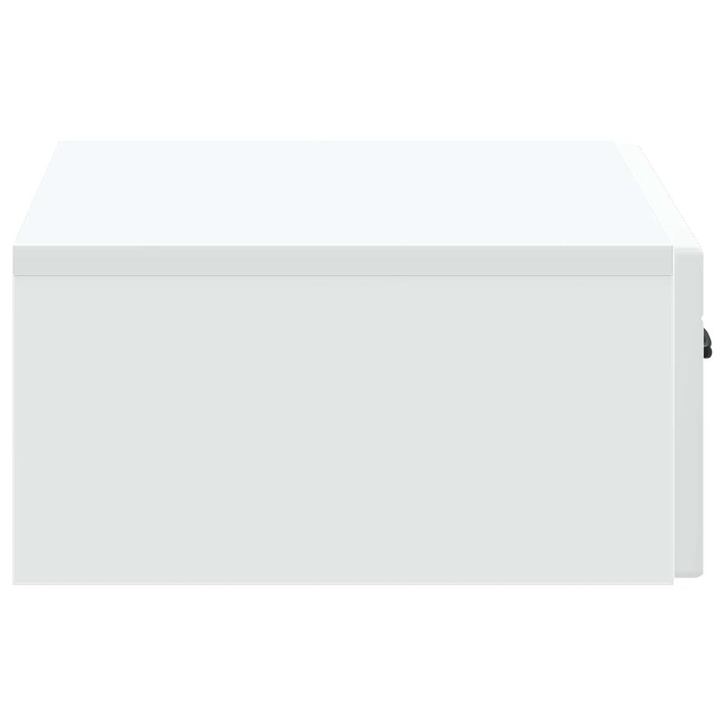 Wall Mounted Side Table White 59 x 34.5 x 17 cm