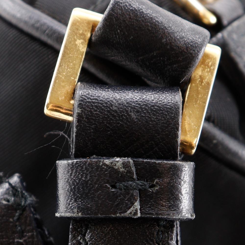 Prada Shoulder Bag Black Nylon Women Used