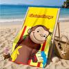 Curious George And Elephant Adventure Beach Towel, Quick-drying, Easy to Care for, Suitable for Both Fitness and Beach Vacations,Sports Essential