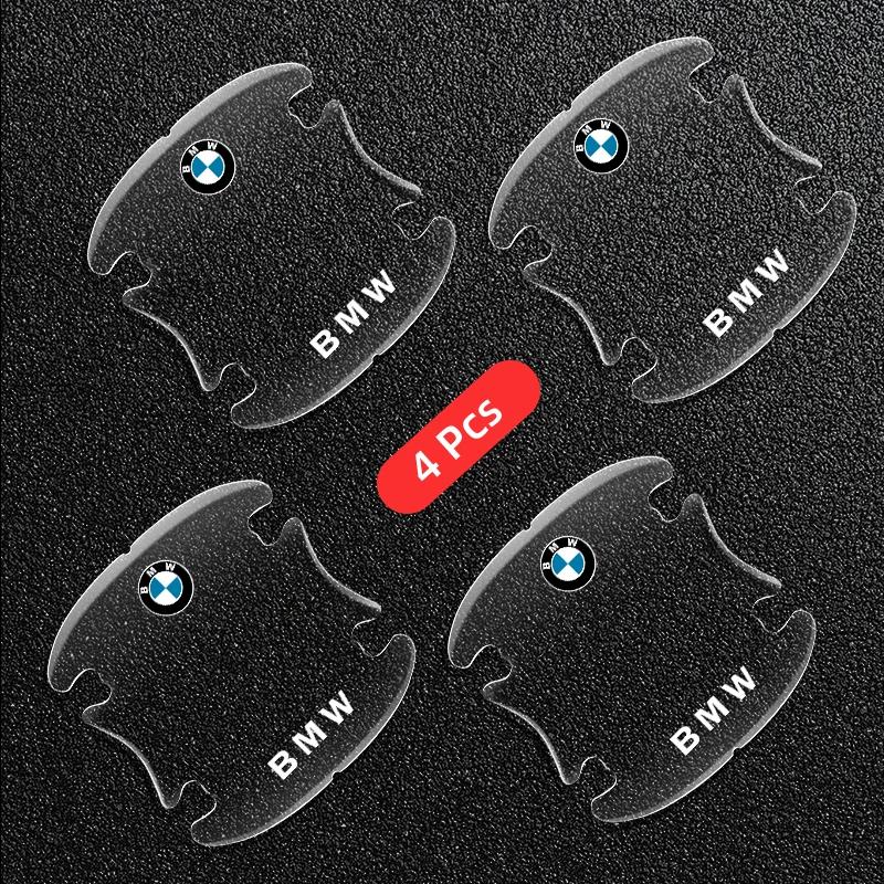 

4 шт. Прозрачная наклейка-защита на ручку двери автомобиля для BMW 1 3 5 серии X1 X4 X5 X7 G20 G38 F20 F39 F48 E46 E60 E36 E39