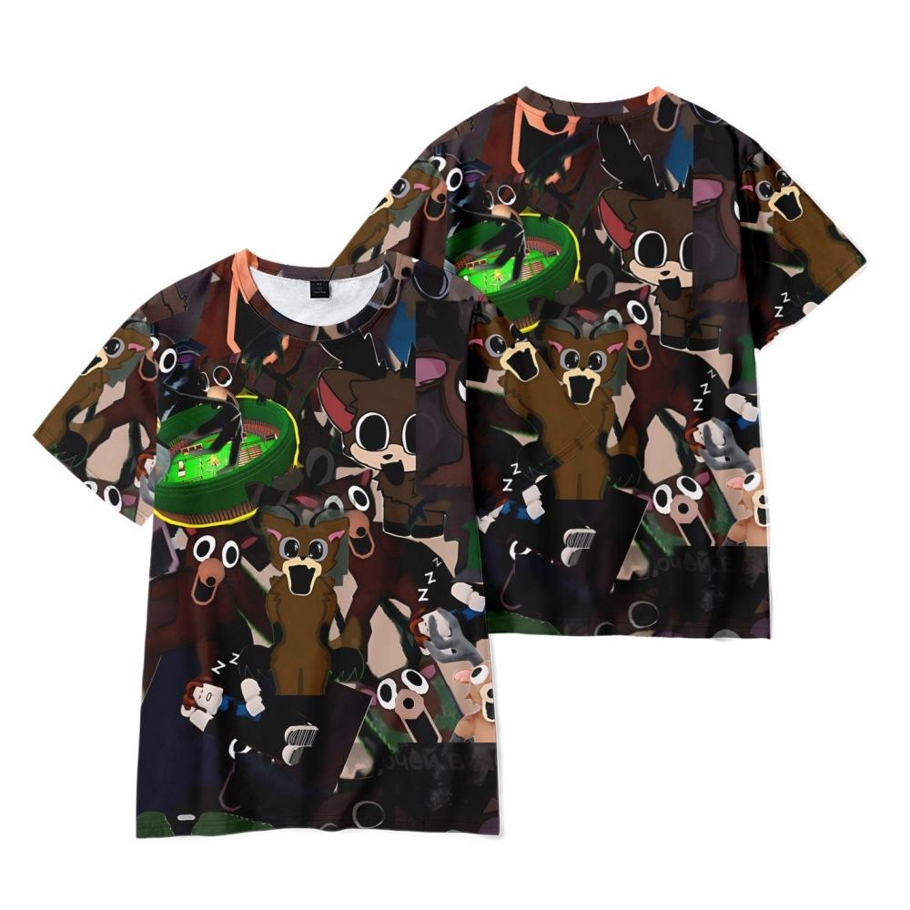 15 Colors Fashion 99 Nights In The Forest Cartoon T Shirts for Women Men Summer Clothing Fitness O Neck Man T-shirt Oversized Men T-shirts Tops