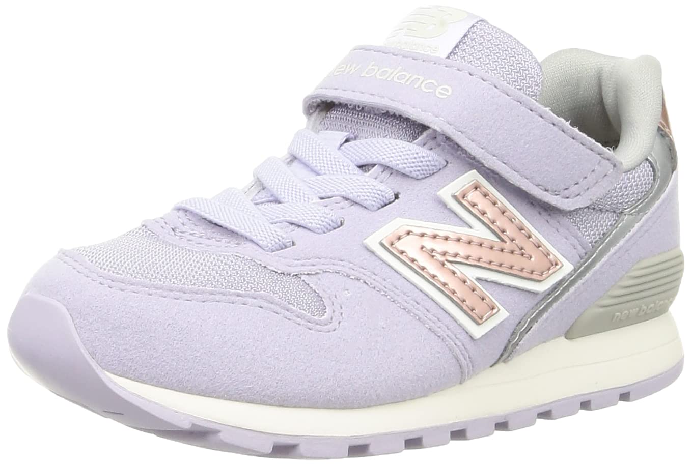 

New Balance Kids Sneakers YV996 Current Model Elastic Strap Velcro for Boys and Girls JH3 cm M (Purple) 23.5