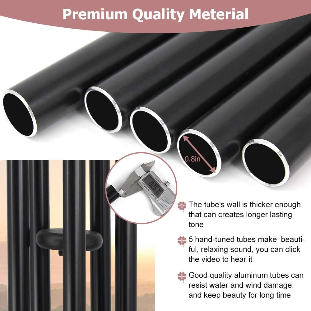 30-Inch Sympathy Wind Chimes for Outside, Unique Memorial Chimes for Loss of Loved One Unique Sympathy Chimes for Funeral As Outdoor Decor for Patio