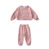 Girls Fall Bear Sweatshirt And Casual Pants Set Kids Long Sleeve Sportswear Two Piece Outfit For Toddler
