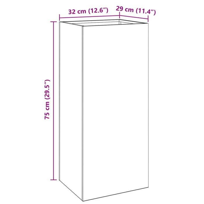 VidaXL Jardinière, Flower Box, Plant Pot, Flower Box, Raised Garden Planter for Patio Terrace, White 841572