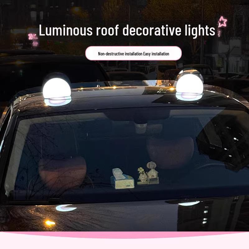 

Solar-Powered Roof Cat & Bear Ear Light Decorations