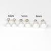 Fashion Simple Sweet Pearl Spiral Beads Small Stud Earrings for Women Korean 3/4/5/6/7mm Party Piercing Jewelry