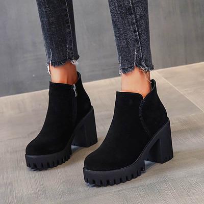 Boots For Women Chunky Retro Boots Shorts Boots Women's Shoes Ankle Ankle Women'S Boots Winter Boots For Women With Heel