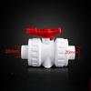 1pc PVC Union Ball Valve 20 25 32 40 50mm Water Pipe Ball Valve Garden Irrigation Aquarium Fish Tank PVC Pipe Tube Valve