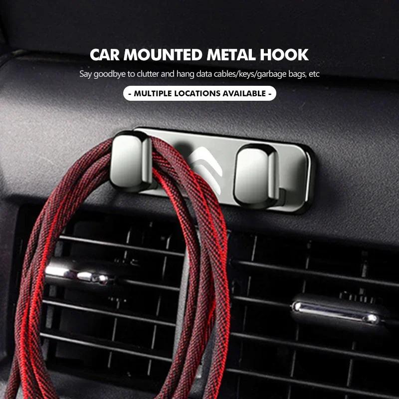Car Seat Metal Hook Purse Bag Hanger Back Seater Bracket Hanger For Citroen C5 C1 C2 C6 C4L DS3 DS4 DS5 C-Elysee Grand Berlingo