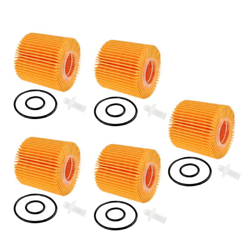 

04152-YZZA6 04152-37010 Oil Filter for TOYOTA COROLLA C-HR ALLION AURIS AVENSIS PRIUS RAV4 VERSO YARIS LEXUS CT200H NX200 5 Pcs