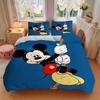 3pcs Lively Mickey Design Printed Bedding Set, Soft and Comfortable Quilt Cover for Bedroom, Guest Room F056