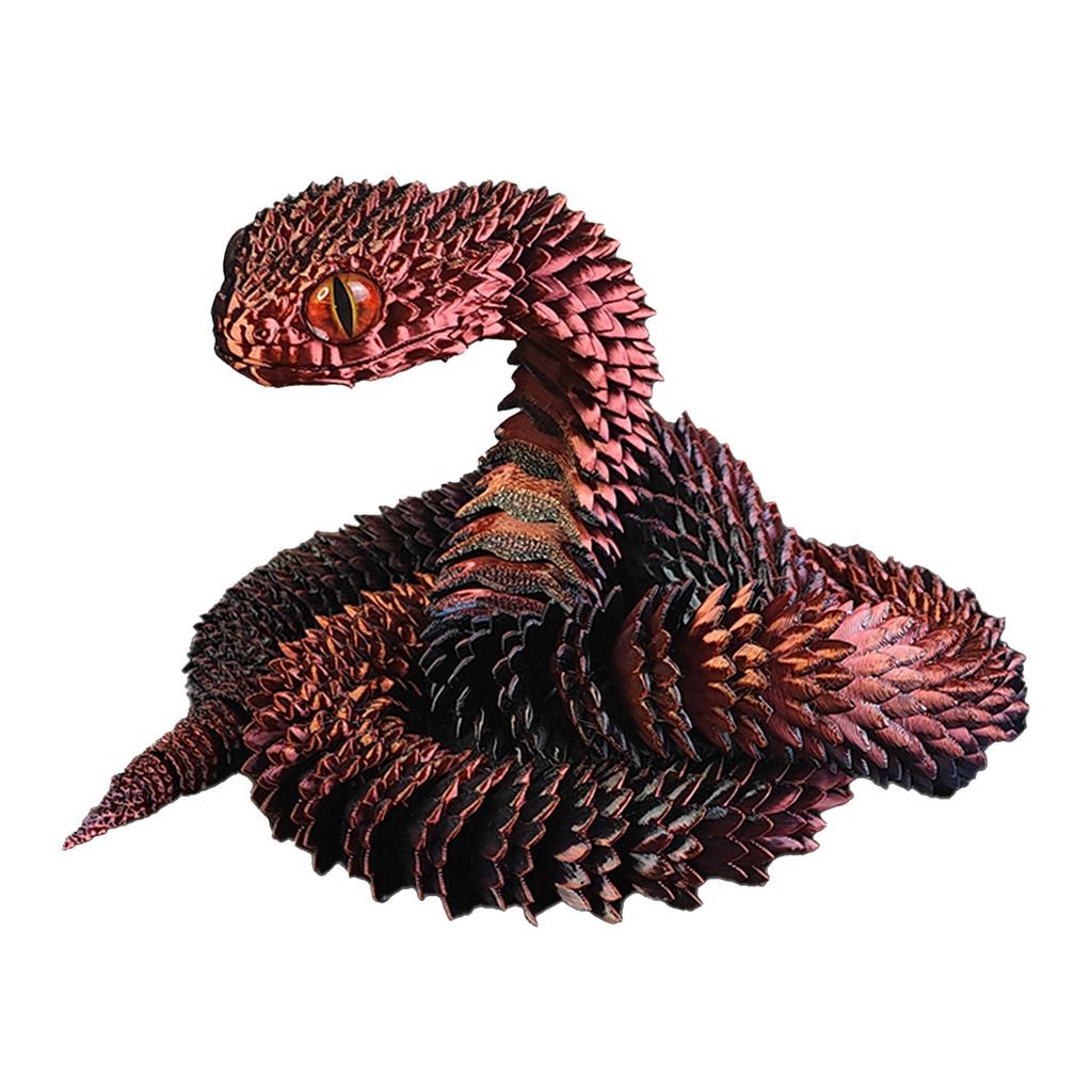 Flexible 60cm Snake Toy Model Realistic Design with Textured Body Soft Material for Educational and Recreational Use