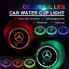 2 Pezzi Sottobicchiere Luminoso per Auto Portabicchieri d'Acqua Tappetino Antiscivolo per Mercedes Benz AMG GLA W212 W204 W211W168 W213 W205 W210 W124