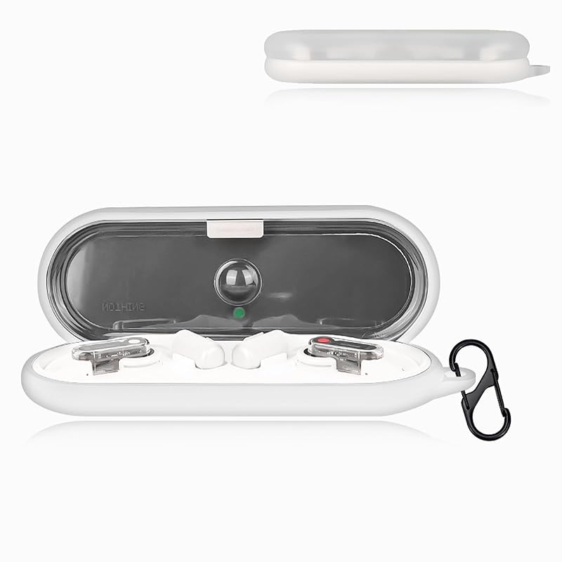 

For Nothing Ear (open) case cover transparent silicone cover With carabiner lightweight Loss prevention shock absorption waterproof dustproof Charging