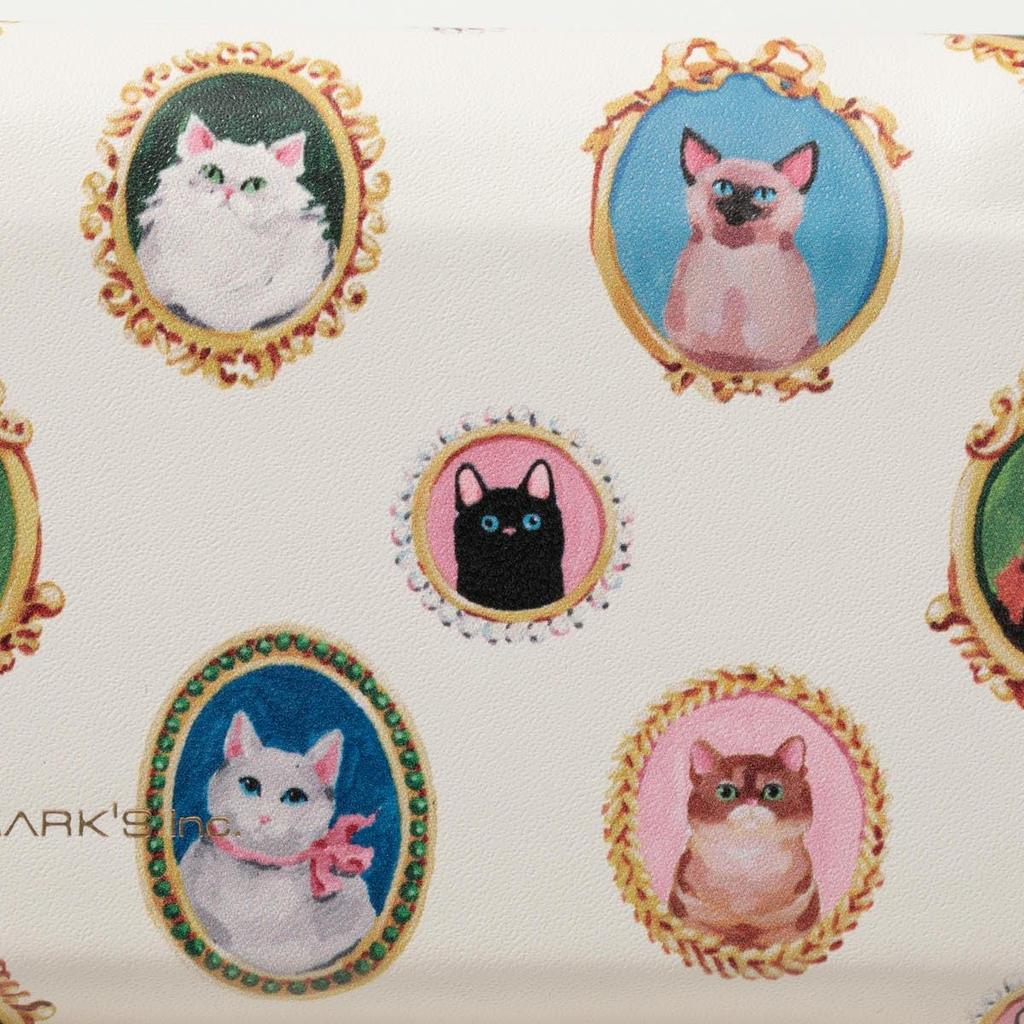 Marks PAJ-GS14-WH Slim Glasses Case, Paul & Joe La Puppetry Cat Cameo